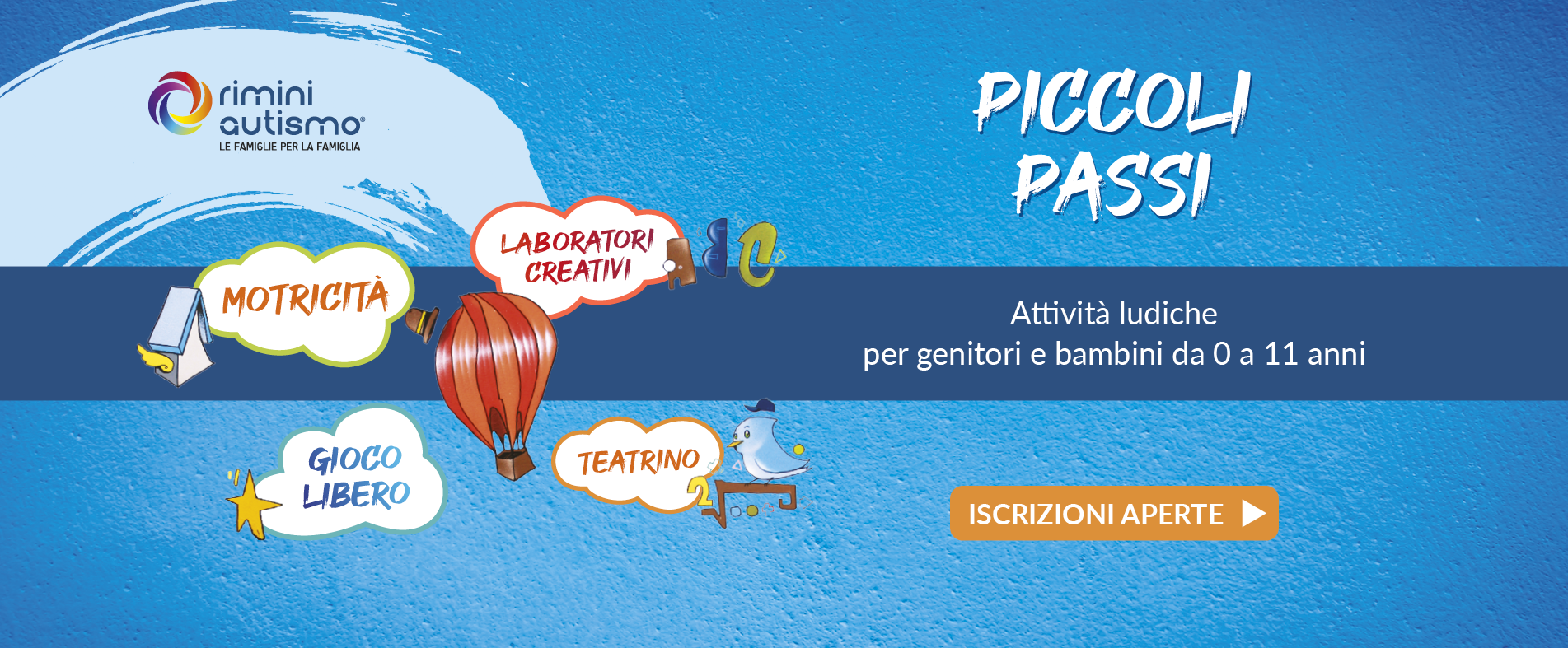 Progetto Piccoli Passi attività ludiche per genitori e bambini da 0 a 11 anni